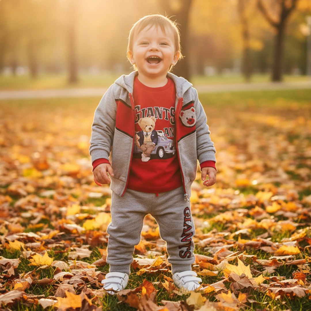 Малък Шампион - Тричастен Спортен Комплект за Бебета