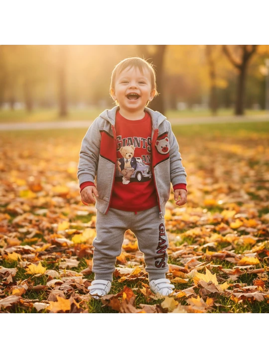 Малък Шампион - Тричастен Спортен Комплект за Бебета