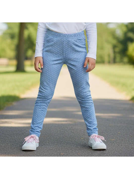 Звезден Блясък: Детски Клин с Деликатен Точков Десен Звезден Блясък: Детски Клин с Деликатен Точков Десен