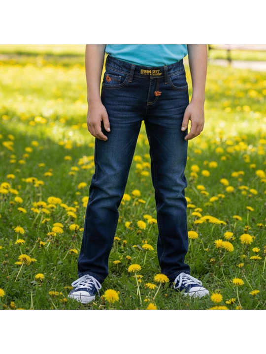 Ватирани детски дънки за момче меки и комфортни Ватирани детски дънки за момче меки и комфортни